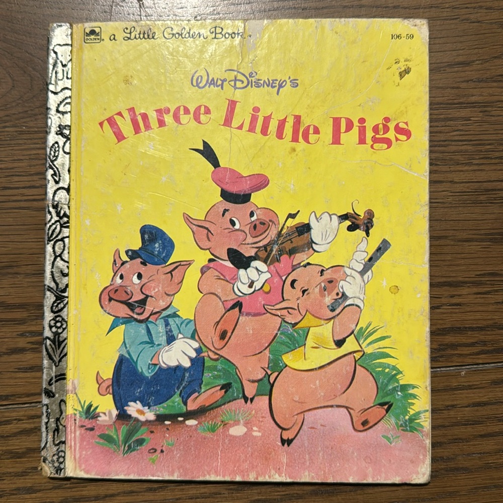 Golden book 3 little pigs 1953 published edition